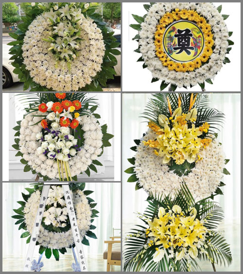 北京顺义区龙湾屯镇丁甲庄村花圈速递